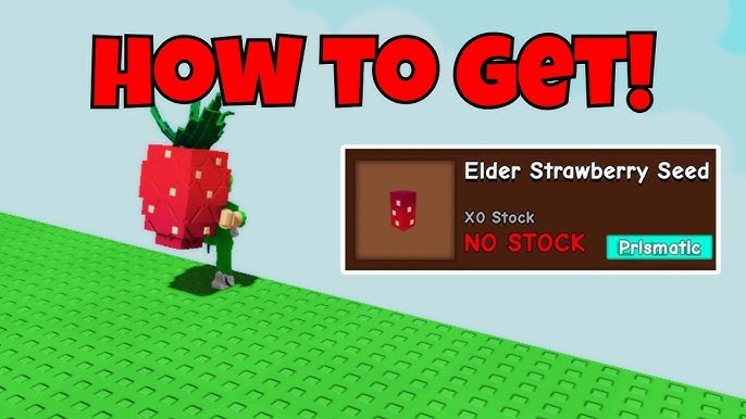 A Big Strawberry Bush Grow a Garden Roblox